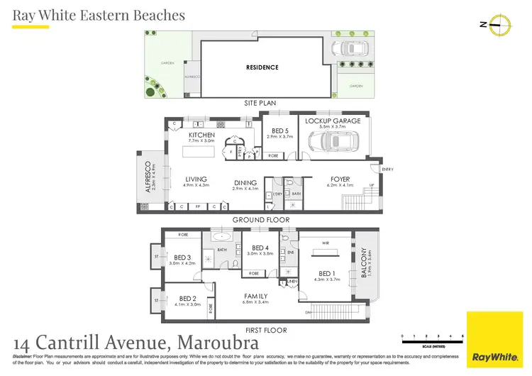 Floorplan of Homely house listing, 14 Cantrill Avenue, Maroubra NSW 2035