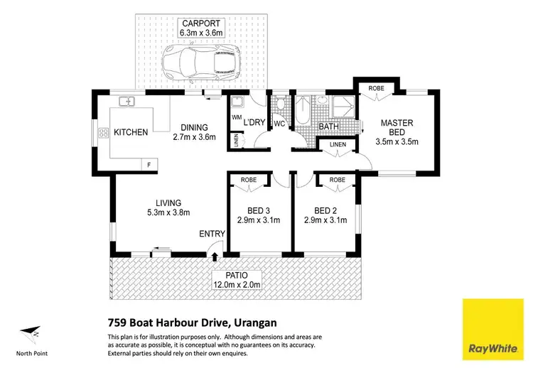 Floorplan of Homely house listing, 759 Boat Harbour Drive, Urangan QLD 4655