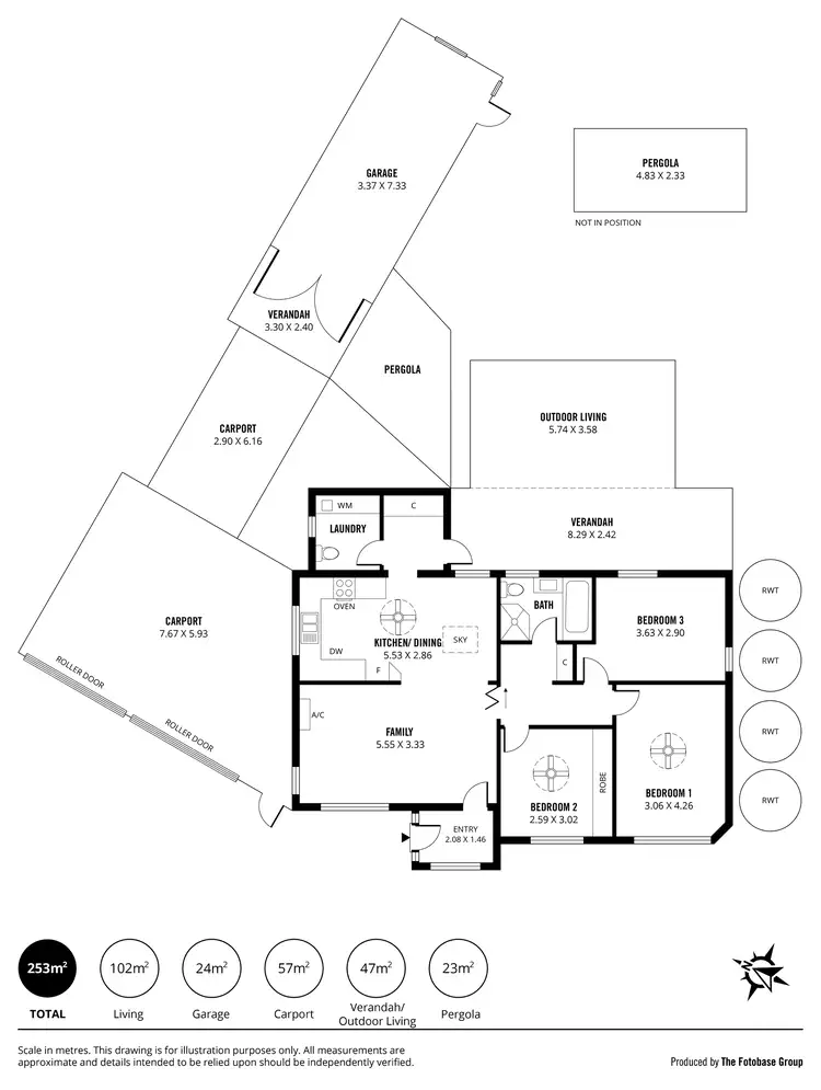 Floorplan of Homely house listing, 7 Crace Road, Fulham SA 5024