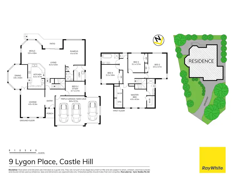 Floorplan of Homely house listing, 9 Lygon Place, Castle Hill NSW 2154