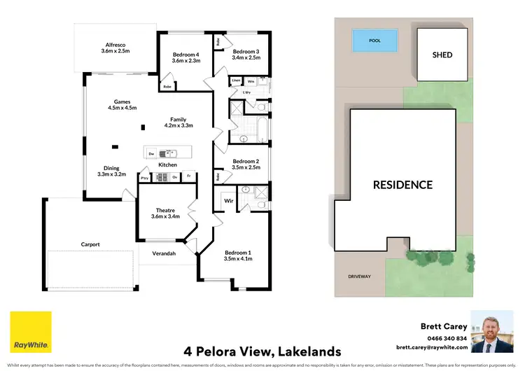 Floorplan of Homely house listing, 4 Pelora View, Lakelands WA 6180