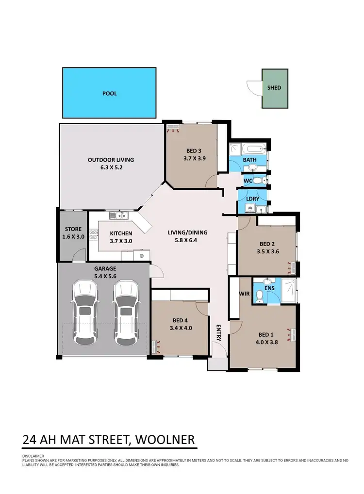 Floorplan of Homely house listing, 24 Ah Mat Street, Woolner NT 820