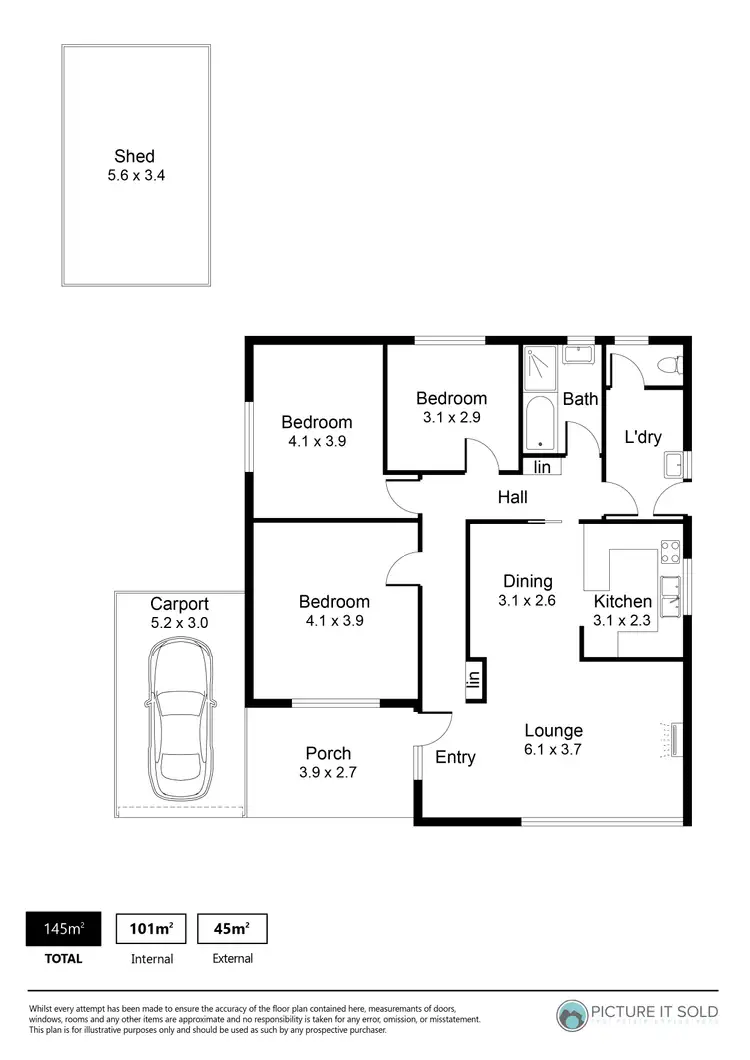 Floorplan of Homely house listing, 91 Peachey Road, Davoren Park SA 5113