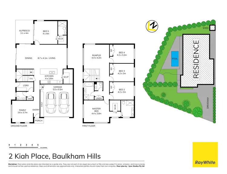 Floorplan of Homely house listing, 2 Kiah Place, Baulkham Hills NSW 2153