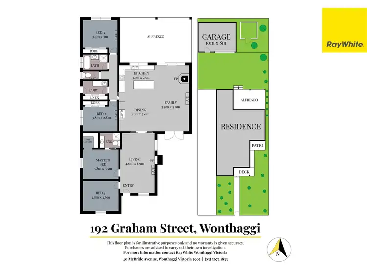 Floorplan of Homely house listing, 192 Graham Street, Wonthaggi VIC 3995