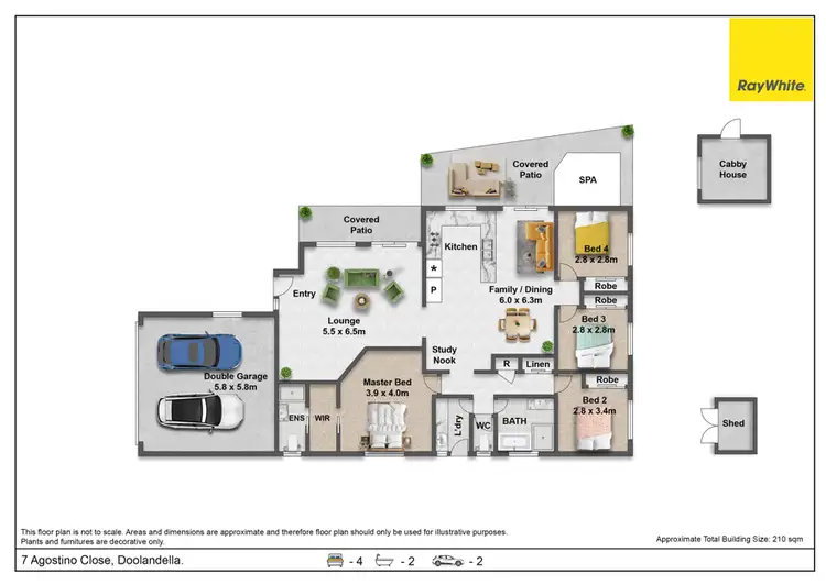 Floorplan of Homely house listing, 7 Agostino Close, Doolandella QLD 4077