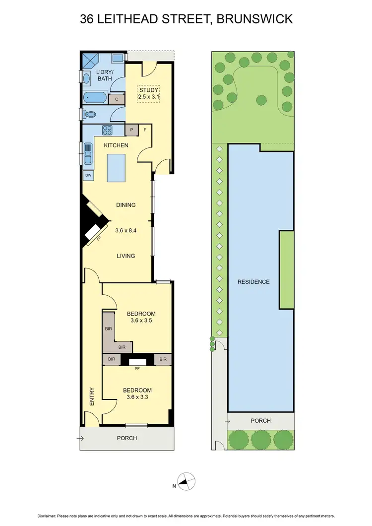 Floorplan of Homely house listing, 36 Leithead Street, Brunswick VIC 3056