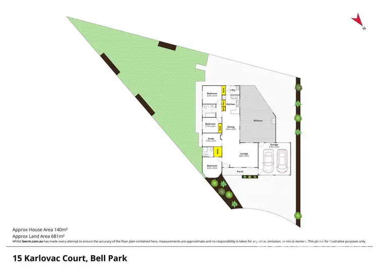 Floorplan of Homely house listing, 15 Karlovac Court, Bell Park VIC 3215