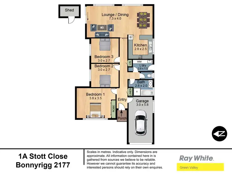 Floorplan of Homely house listing, 1A Stott Close, Bonnyrigg NSW 2177
