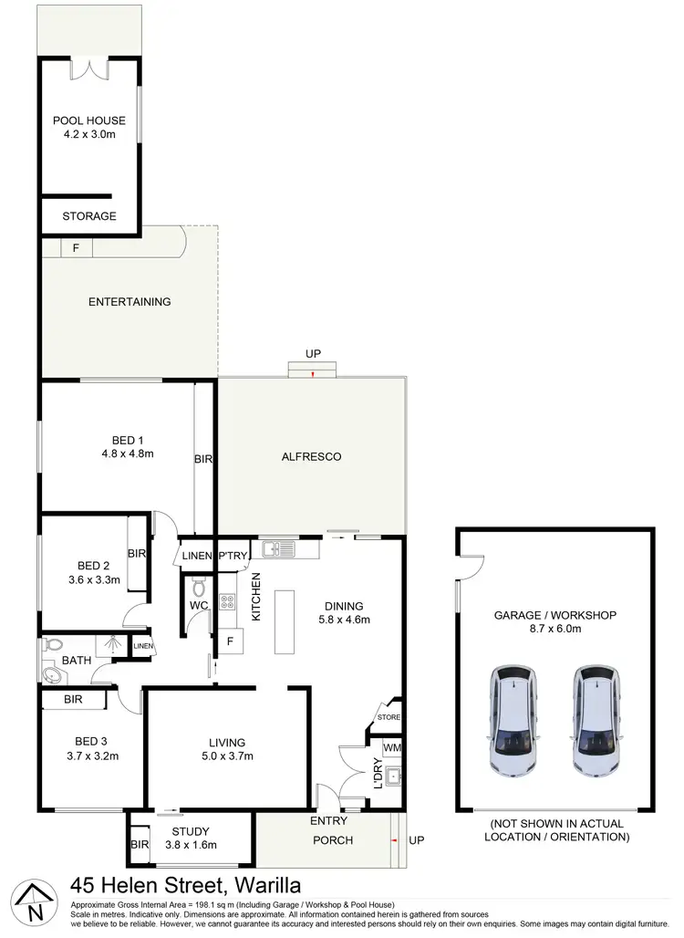 Floorplan of Homely house listing, 45 Helen Street, Warilla NSW 2528