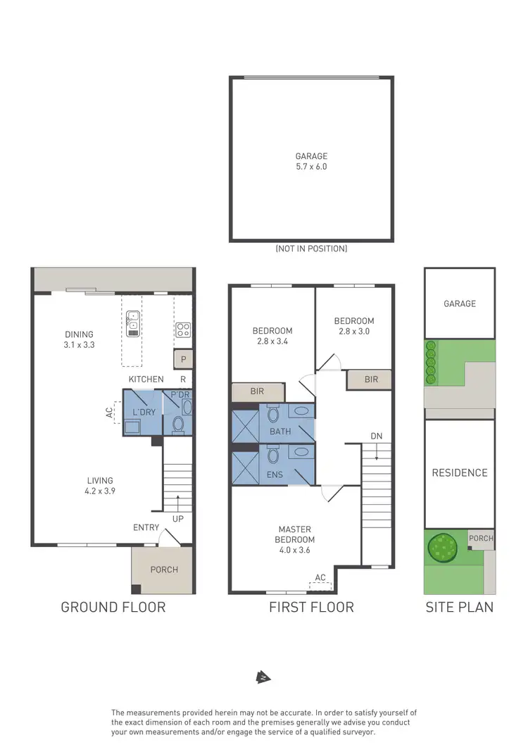 Floorplan of Homely townhouse listing, 16 Morialta Circuit, Werribee VIC 3030