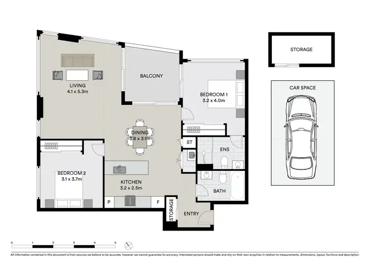 Floorplan of Homely apartment listing, 305/2 Chisholm Street, Wolli Creek NSW 2205