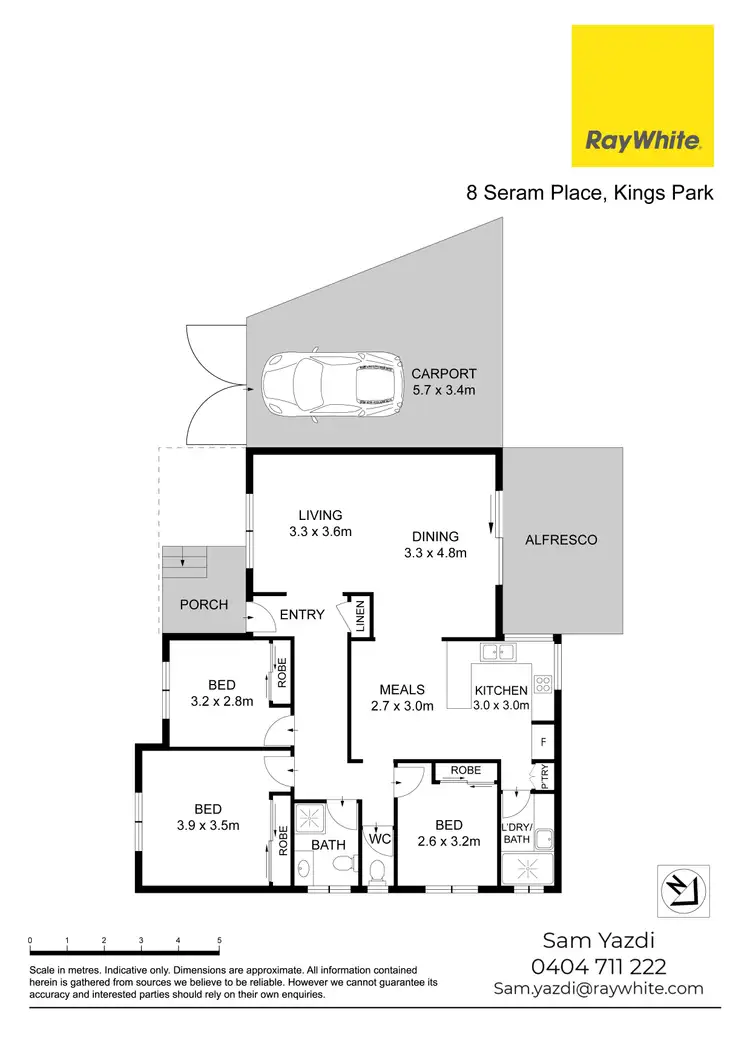 Floorplan of Homely house listing, 8 Seram Place, Kings Park NSW 2148