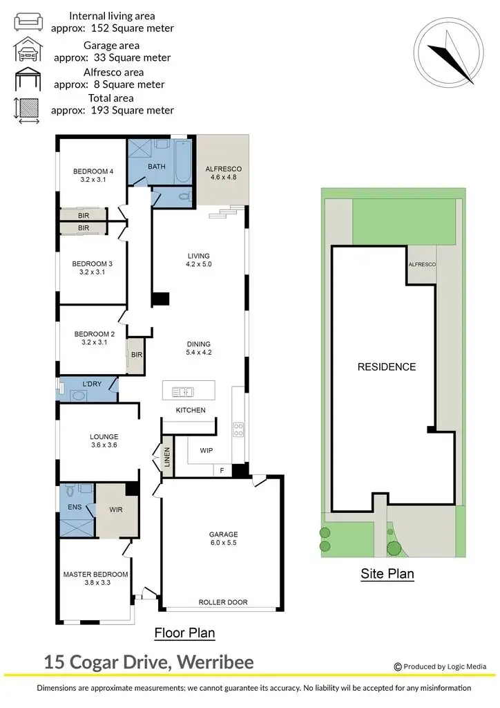 Floorplan of Homely house listing, 15 Cogar Drive, Werribee VIC 3030
