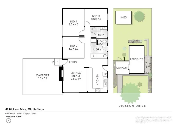 Floorplan of Homely house listing, 41 Dickson Drive, Middle Swan WA 6056