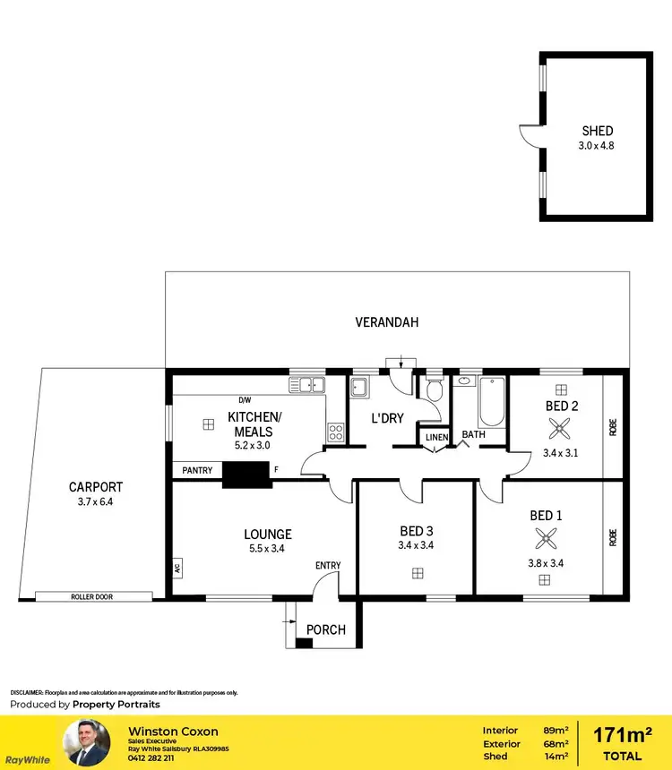 Floorplan of Homely house listing, 3 Siddall Road, Elizabeth Vale SA 5112