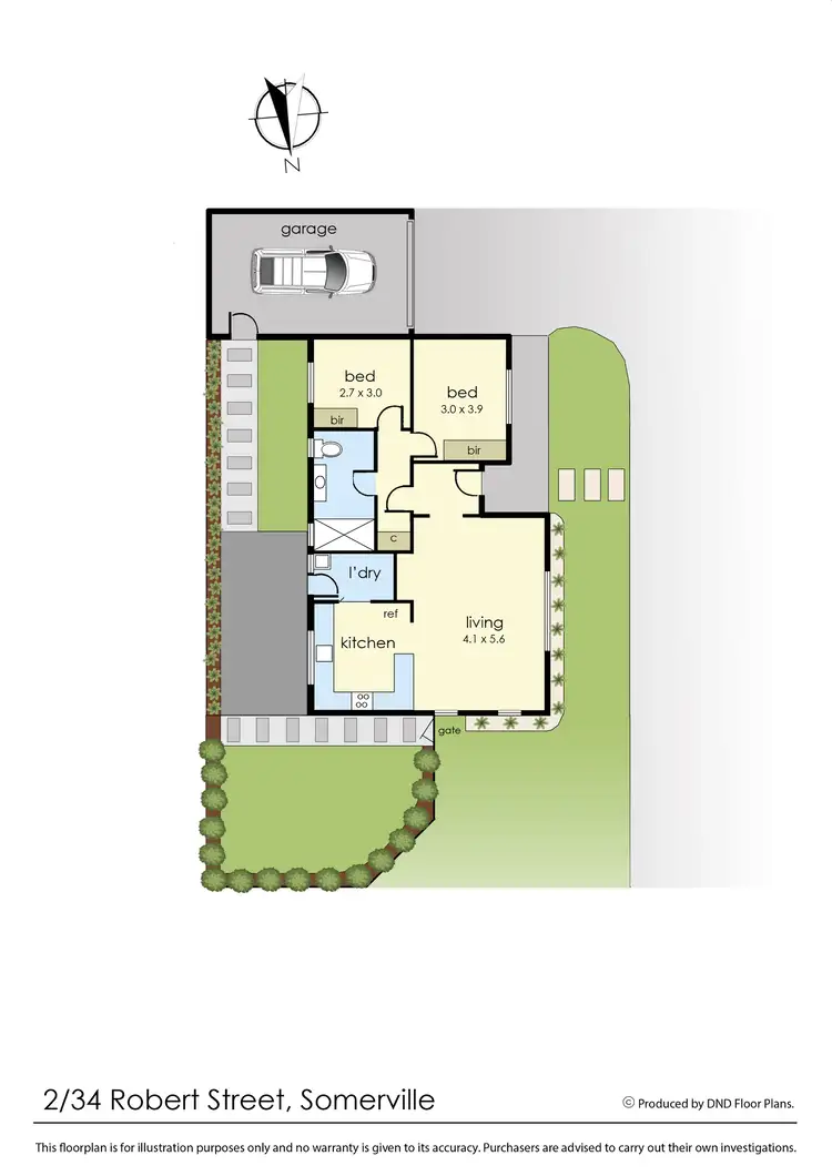 Floorplan of Homely unit listing, 2/34 Robert Street, Somerville VIC 3912