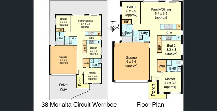 Floorplan of Homely house listing, 38 Morialta Circuit, Werribee VIC 3030