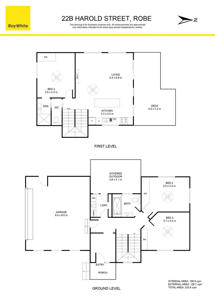 Floorplan of Homely house listing, 22B Harold Street, Robe SA 5276