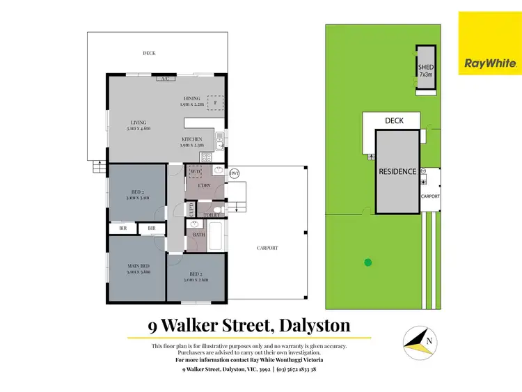 Floorplan of Homely house listing, 9 Walker Street, Dalyston VIC 3992