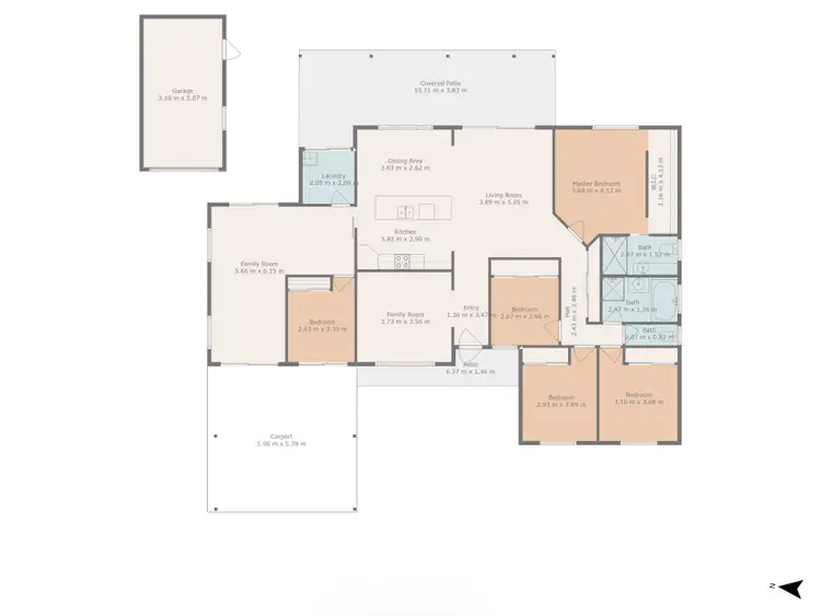 Floorplan of Homely house listing, 46 Mayfair Drive, Emerald QLD 4720