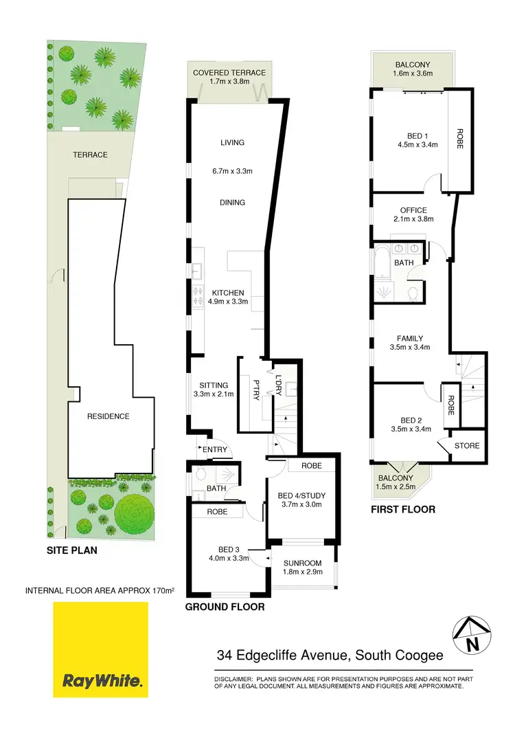 Floorplan of Homely house listing, 34 Edgecliffe Avenue, South Coogee NSW 2034