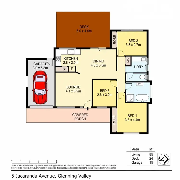 Floorplan of Homely house listing, 5 Jacaranda Avenue, Glenning Valley NSW 2261
