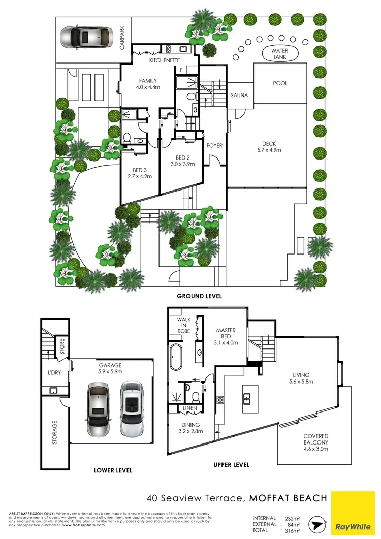 Floorplan of Homely house listing, 40 Seaview Terrace, Moffat Beach QLD 4551