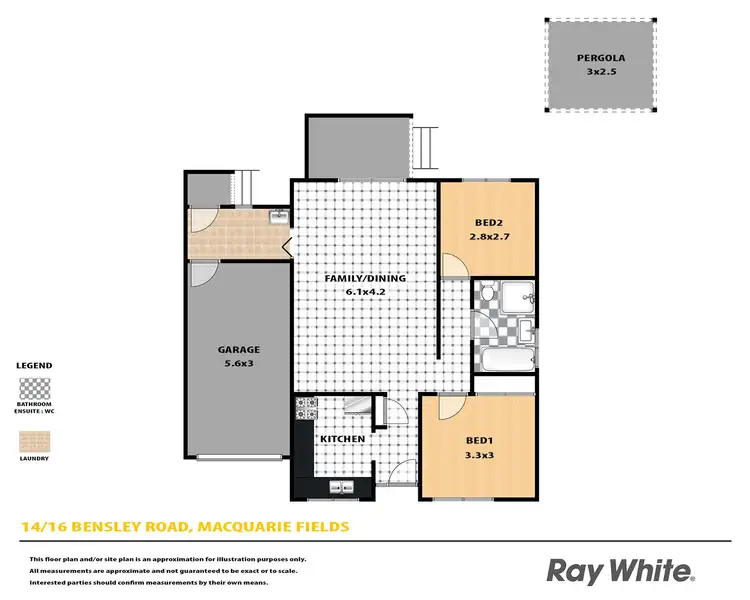 Floorplan of Homely house listing, 14/16 Bensley Road, Macquarie Fields NSW 2564