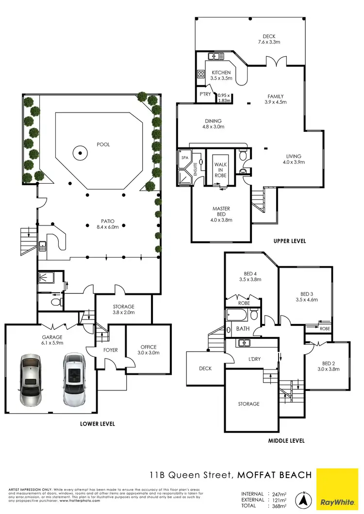 Floorplan of Homely house listing, 11B Queen Street, Moffat Beach QLD 4551