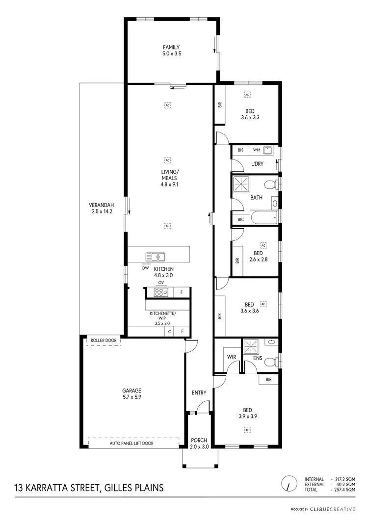 Floorplan of Homely house listing, 13 Karratta Street, Gilles Plains SA 5086