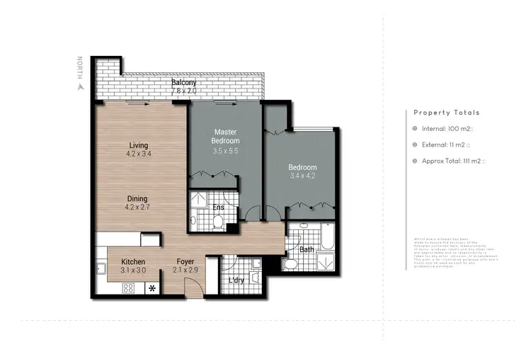 Floorplan of Homely apartment listing, 805/3422 Surfers Paradise Boulevard, Surfers Paradise QLD 4217