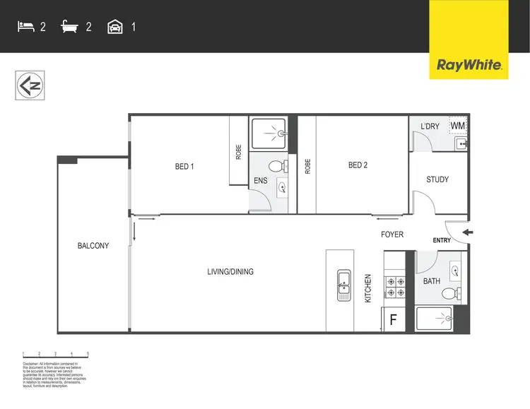 Floorplan of Homely apartment listing, 1504/161 Emu Bank, Belconnen ACT 2617