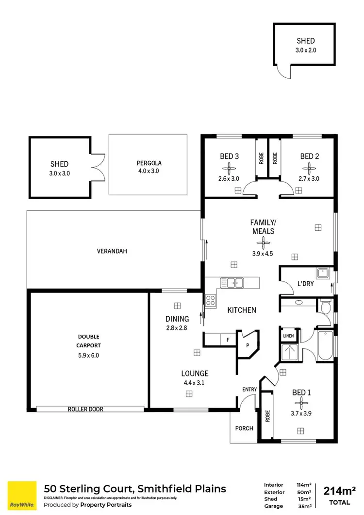 Floorplan of Homely house listing, 50 Sterling Court, Smithfield Plains SA 5114
