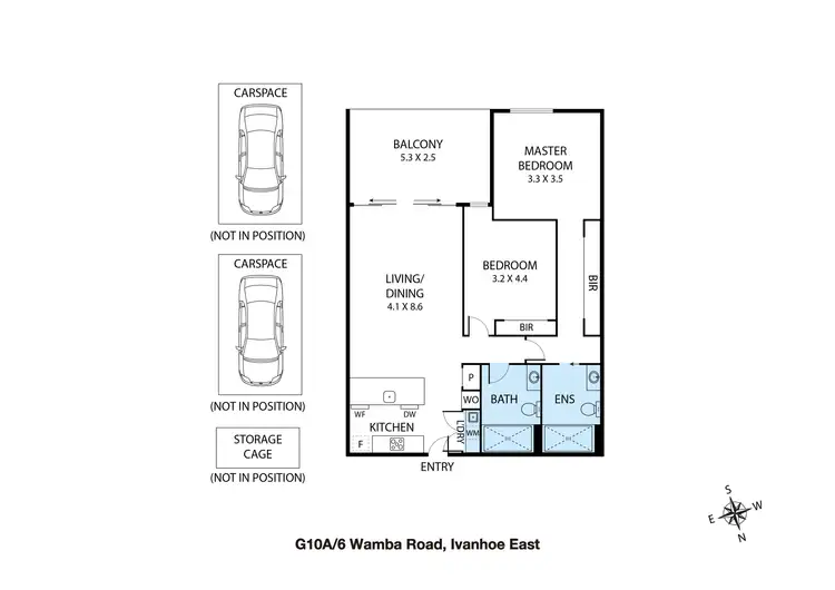 Floorplan of Homely apartment listing, G10a/6 Wamba Road, Ivanhoe East VIC 3079