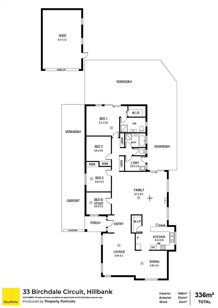 Floorplan of Homely house listing, 33 Birchdale Circuit, Hillbank SA 5112
