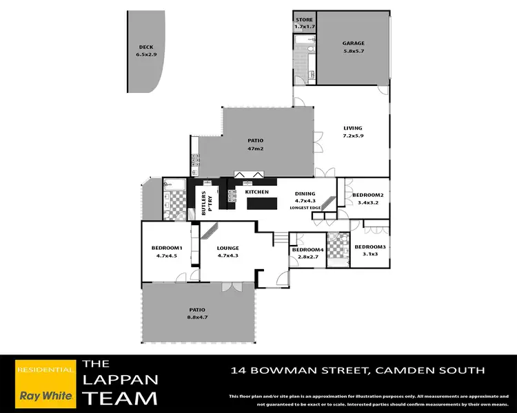 Floorplan of Homely house listing, 14 Bowman Avenue, Camden South NSW 2570