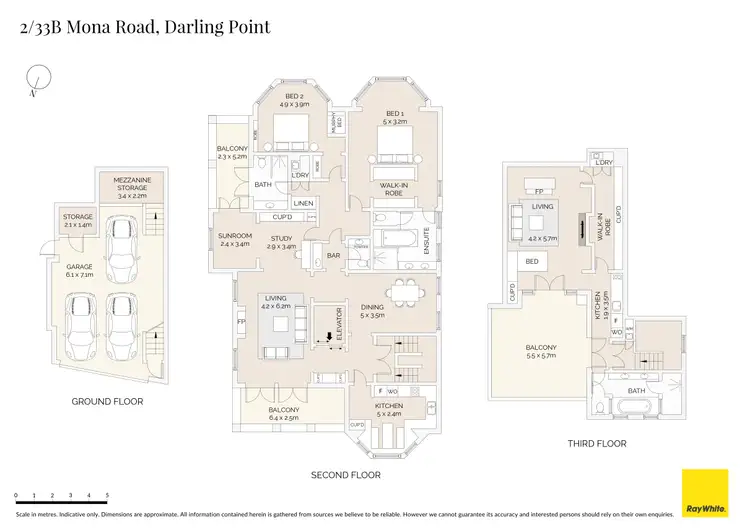Floorplan of Homely apartment listing, 2/33B Mona Road, Darling Point NSW 2027