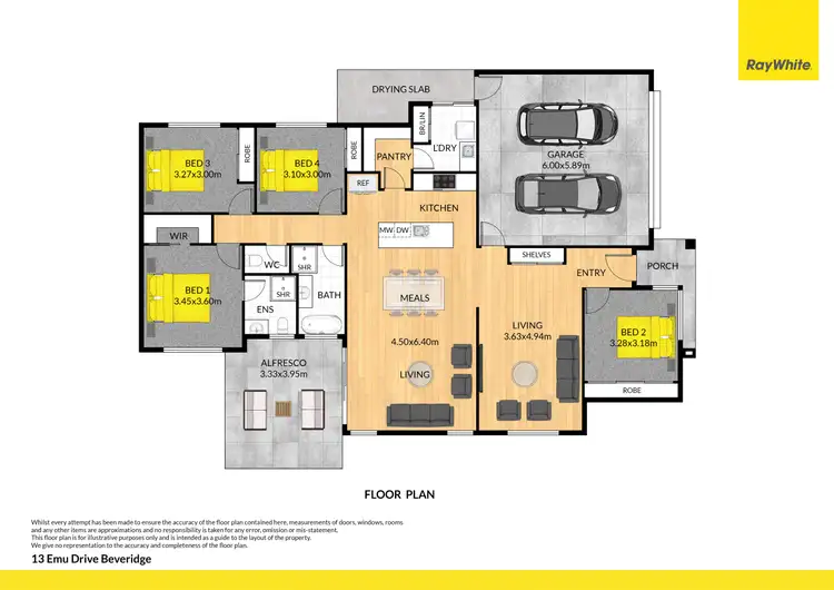 Floorplan of Homely house listing, 13 Emu Drive, Beveridge VIC 3753