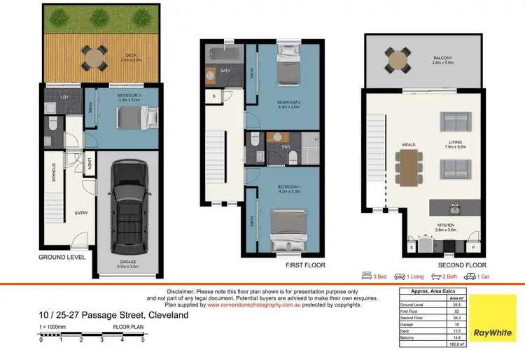 Floorplan of Homely townhouse listing, 10/25-27 Passage Street, Cleveland QLD 4163