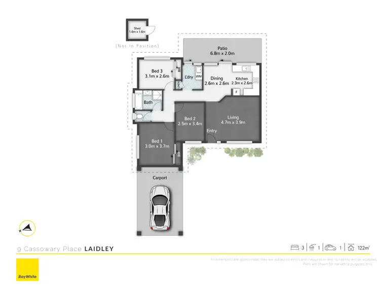 Floorplan of Homely house listing, 9 Cassowary Place, Laidley QLD 4341