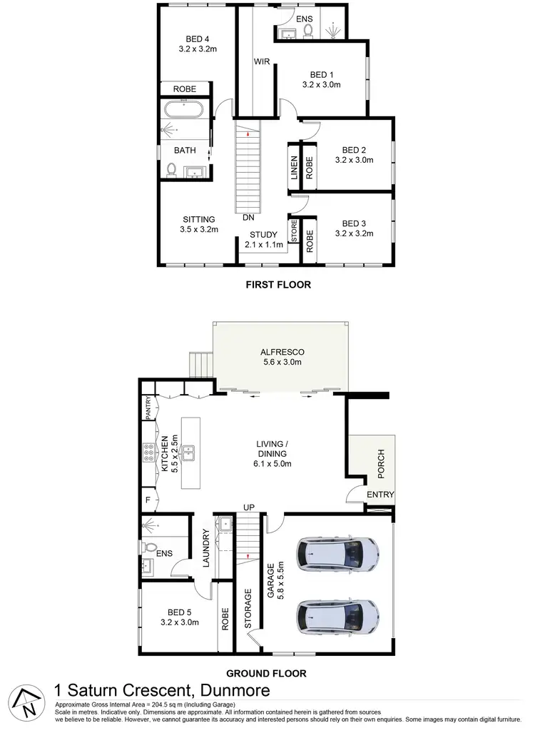 Floorplan of Homely house listing, 1 Saturn Crescent, Dunmore NSW 2529