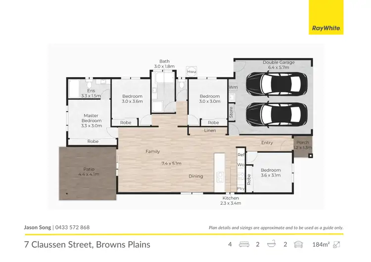 Floorplan of Homely house listing, 7 Claussen Street, Browns Plains QLD 4118