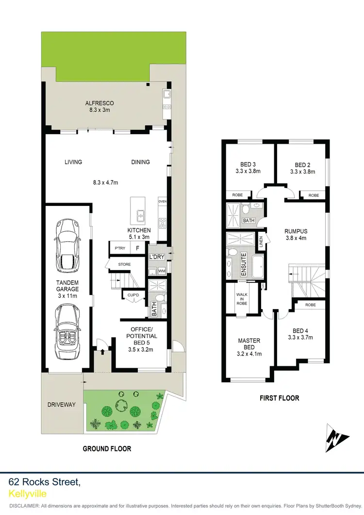 Floorplan of Homely townhouse listing, 62 Rocks Street, Kellyville NSW 2155