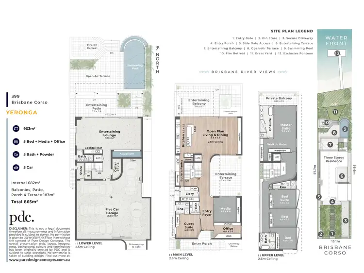 Floorplan of Homely house listing, 399 Brisbane Corso, Yeronga QLD 4104