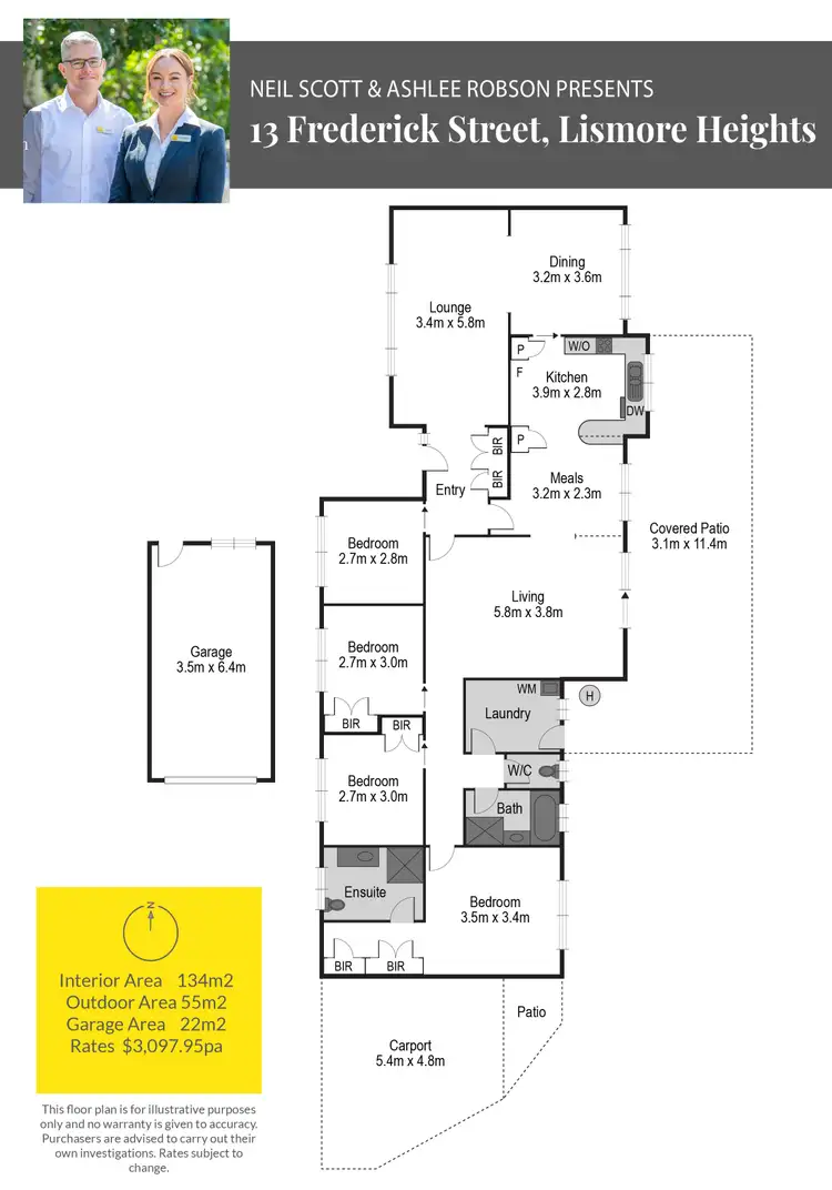 Floorplan of Homely house listing, 13 Frederick Street, Lismore Heights NSW 2480