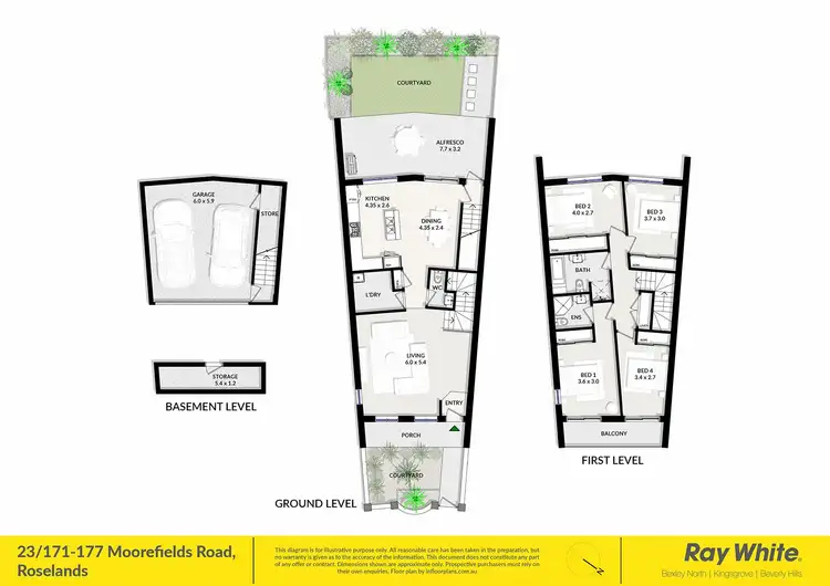 Floorplan of Homely townhouse listing, 23/171-177 Moorefields Road, Roselands NSW 2196