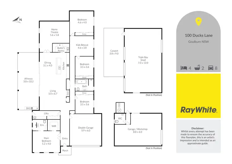 Floorplan of Homely house listing, 100 Ducks Lane, Run-O-Waters NSW 2580