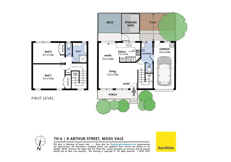 Floorplan of Homely townhouse listing, 6/8 Arthur Street, Moss Vale NSW 2577