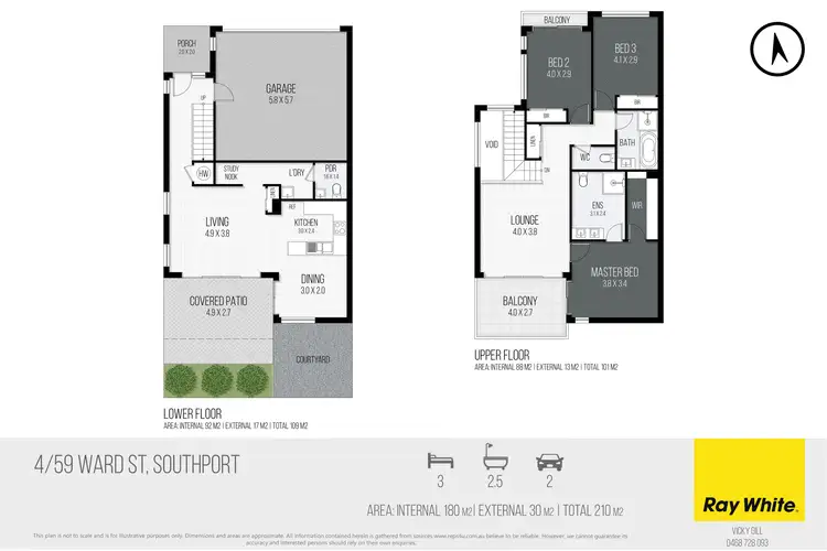 Floorplan of Homely townhouse listing, 4/59 Ward Street, Southport QLD 4215
